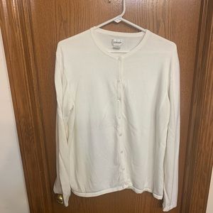 Liz Baker Off White Cardigan Size XL